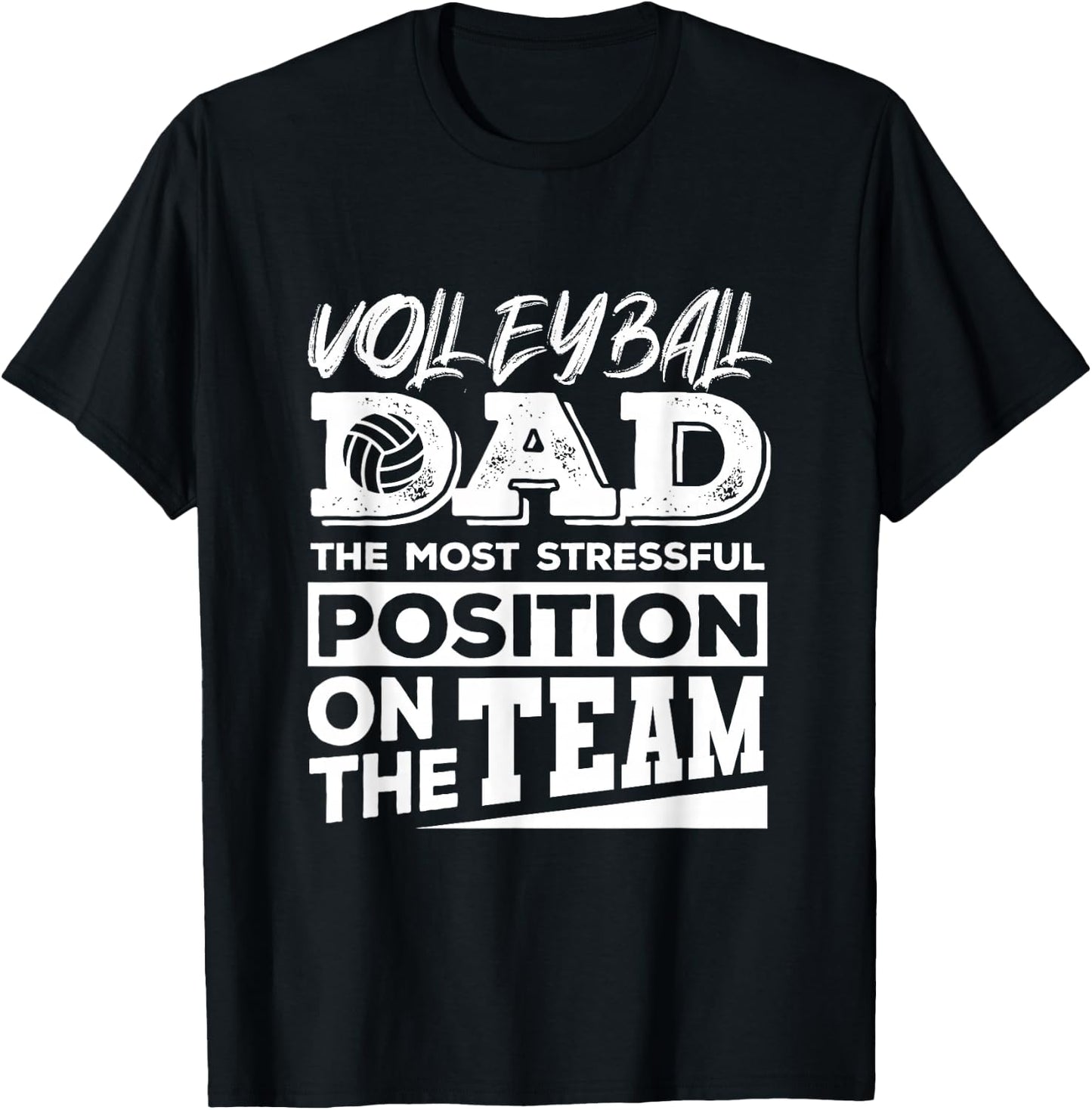 Volleyball Player Dad Shirt Men Volleyball Lover Fathers Day T-Shirt - T-Shirt | Black