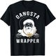Gangsta Wrapper Gangster Santa Funny Christmas T-Shirt - T-Shirt | Black