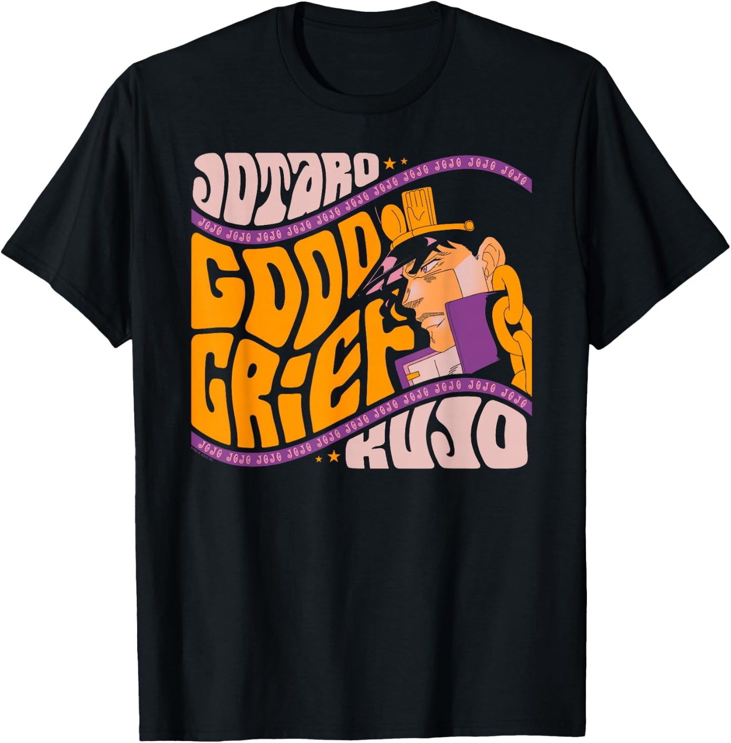 JoJo's Bizarre Adventure Good Grief Jotaro Yare Yare Daze T-Shirt - T-Shirt | Black