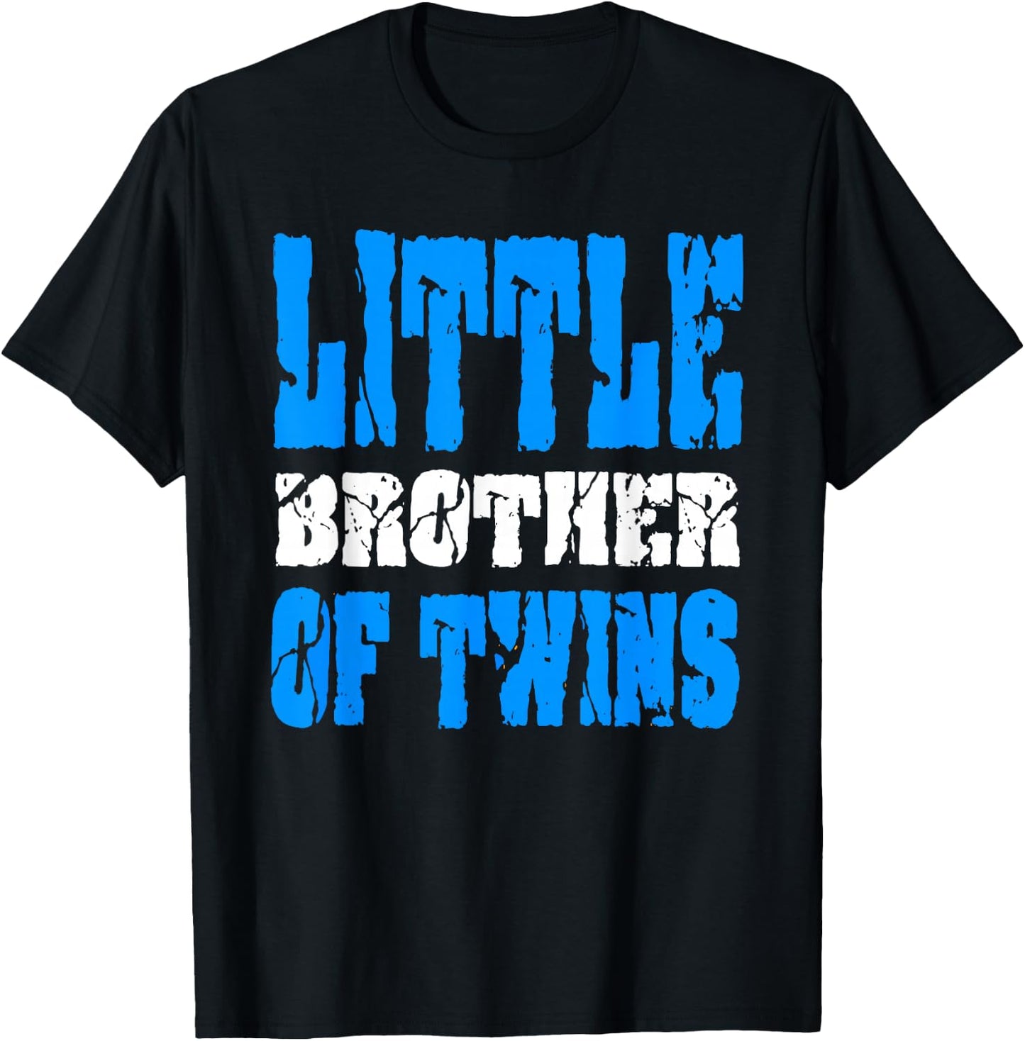 Little Brother Of Twins Gift Younger Brother T-Shirt - T-Shirt | Black