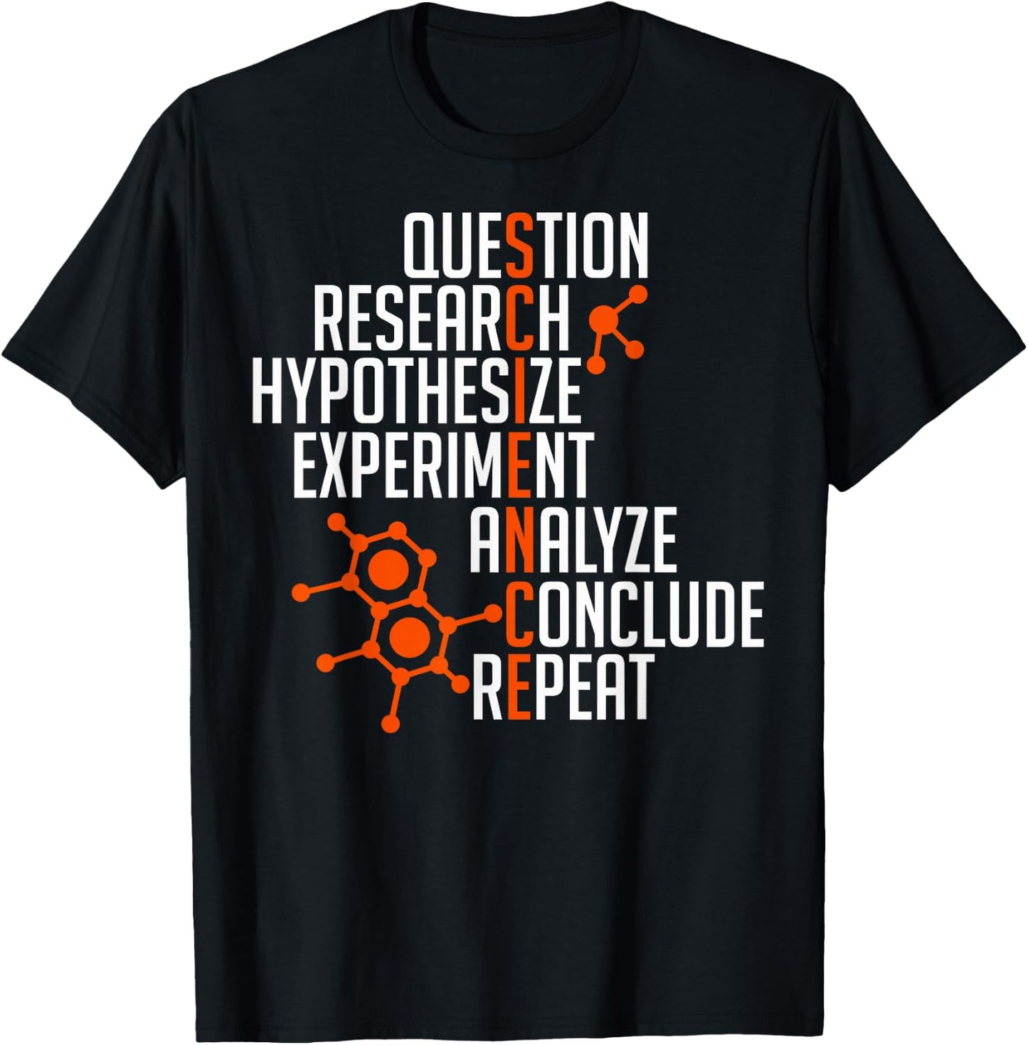 Scientific Method Crossword Shirt T-Shirt - T-Shirt | Black