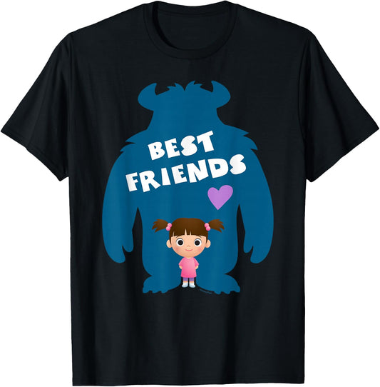 Disney and Pixar’s Monsters Inc Sulley and Boo Best Friends T-Shirt - T-Shirt | Black