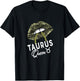 Army Taurus Queen Lips Camouflage Military Green T-Shirt - T-Shirt | Black