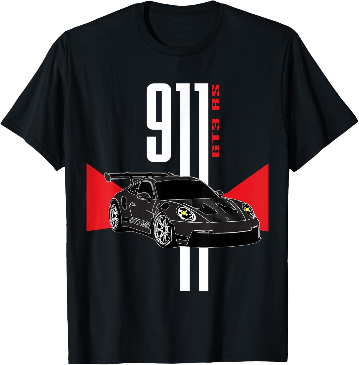 I Love Racecars Iconic 911 GT3 RS Mechanic Garage Meme Coin T-Shirt - T-Shirt | Black