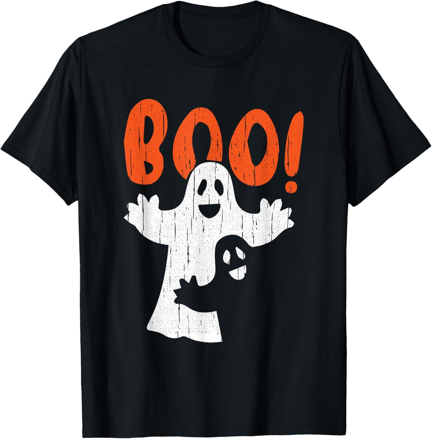 Ghost Boo Lazy Halloween Costume Funny Spirit Ghoul T-Shirt - T-Shirt | Black