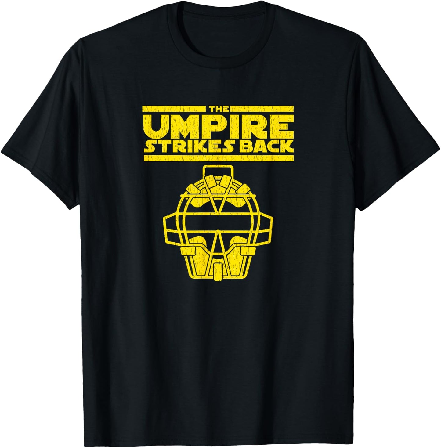 The Umpire Strikes Back Funny Baseball T-Shirt - T-Shirt | Black
