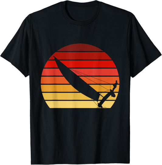 Sunset Catamaran Sailing T-Shirt - T-Shirt | Black