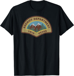 Twin Peaks - Sheriff Department T-Shirt - T-Shirt | Black