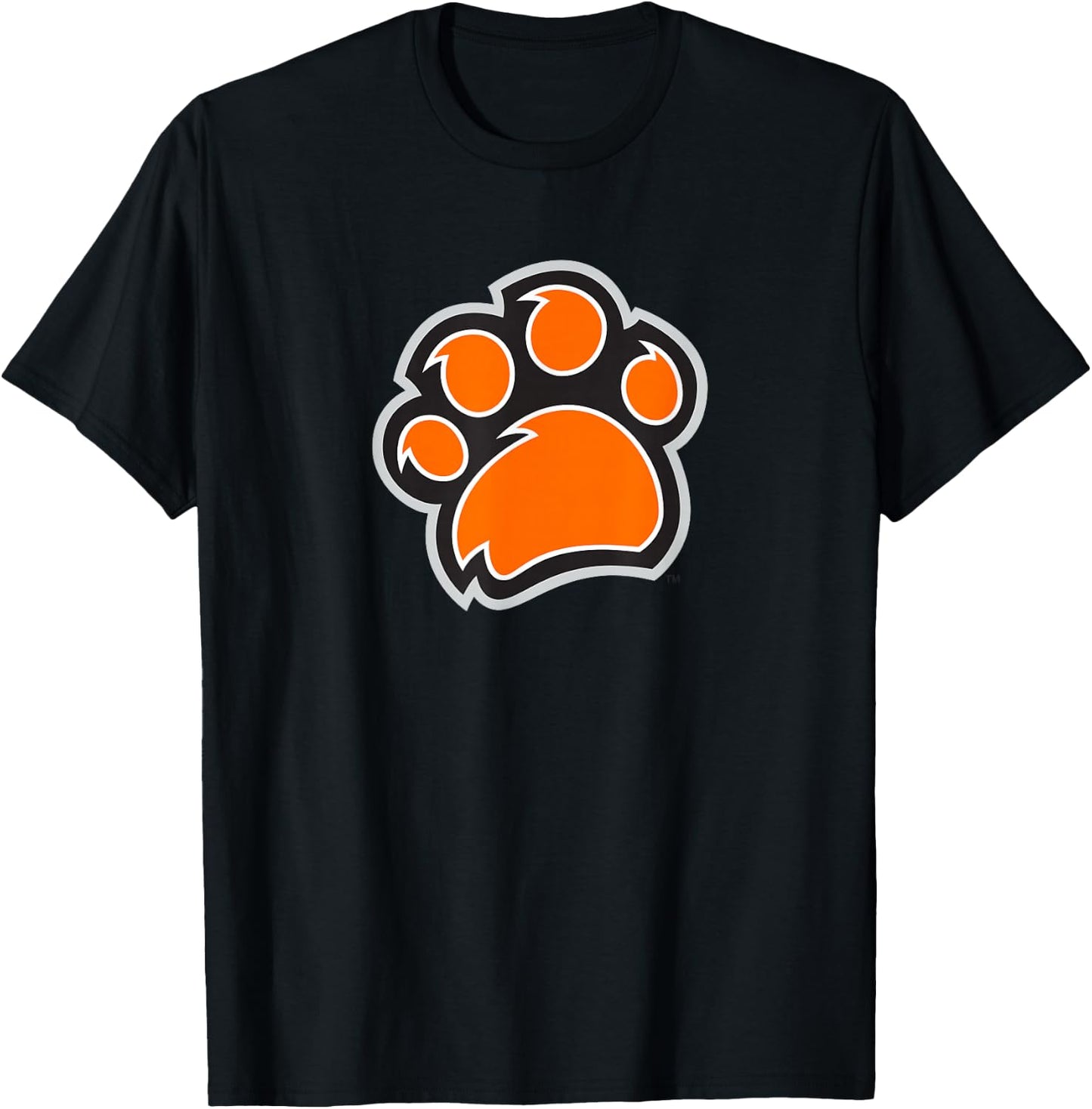 Rochester Institute of Technology Tigers Paw Logo T-Shirt - T-Shirt | Black