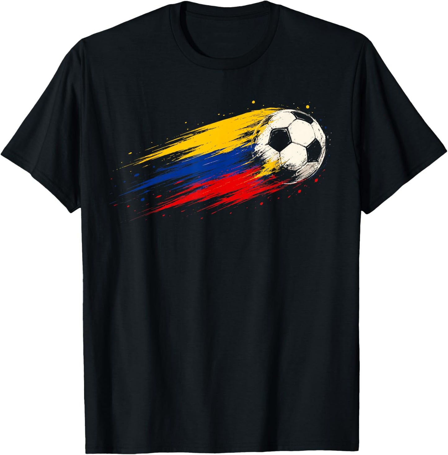 Colombia Soccer Vintage Flag Colombian Football Men Boy Kids T-Shirt - T-Shirt | Black