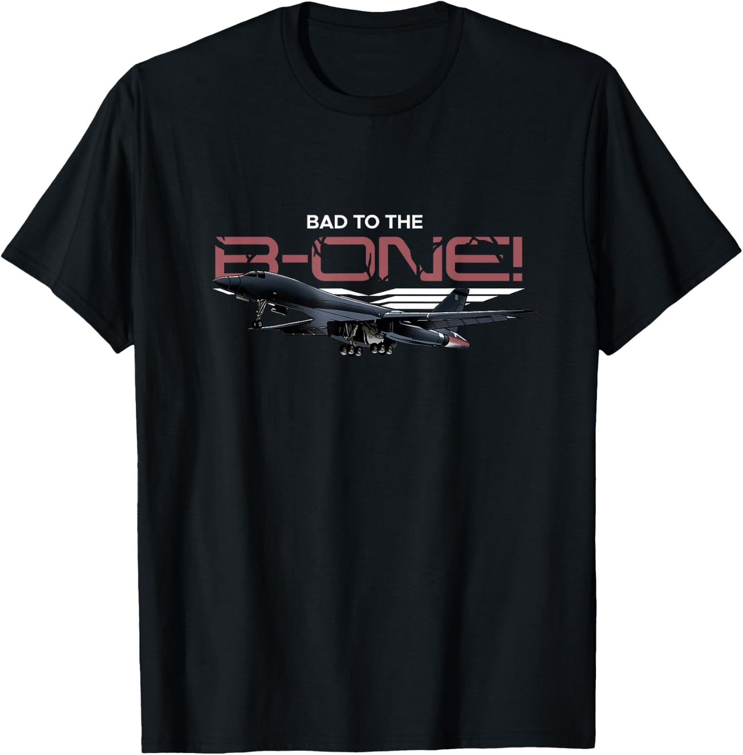 B1 Lancer Military Jet Bomber Airplane T-Shirt - T-Shirt | Black
