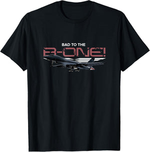 B1 Lancer Military Jet Bomber Airplane T-Shirt - T-Shirt | Black