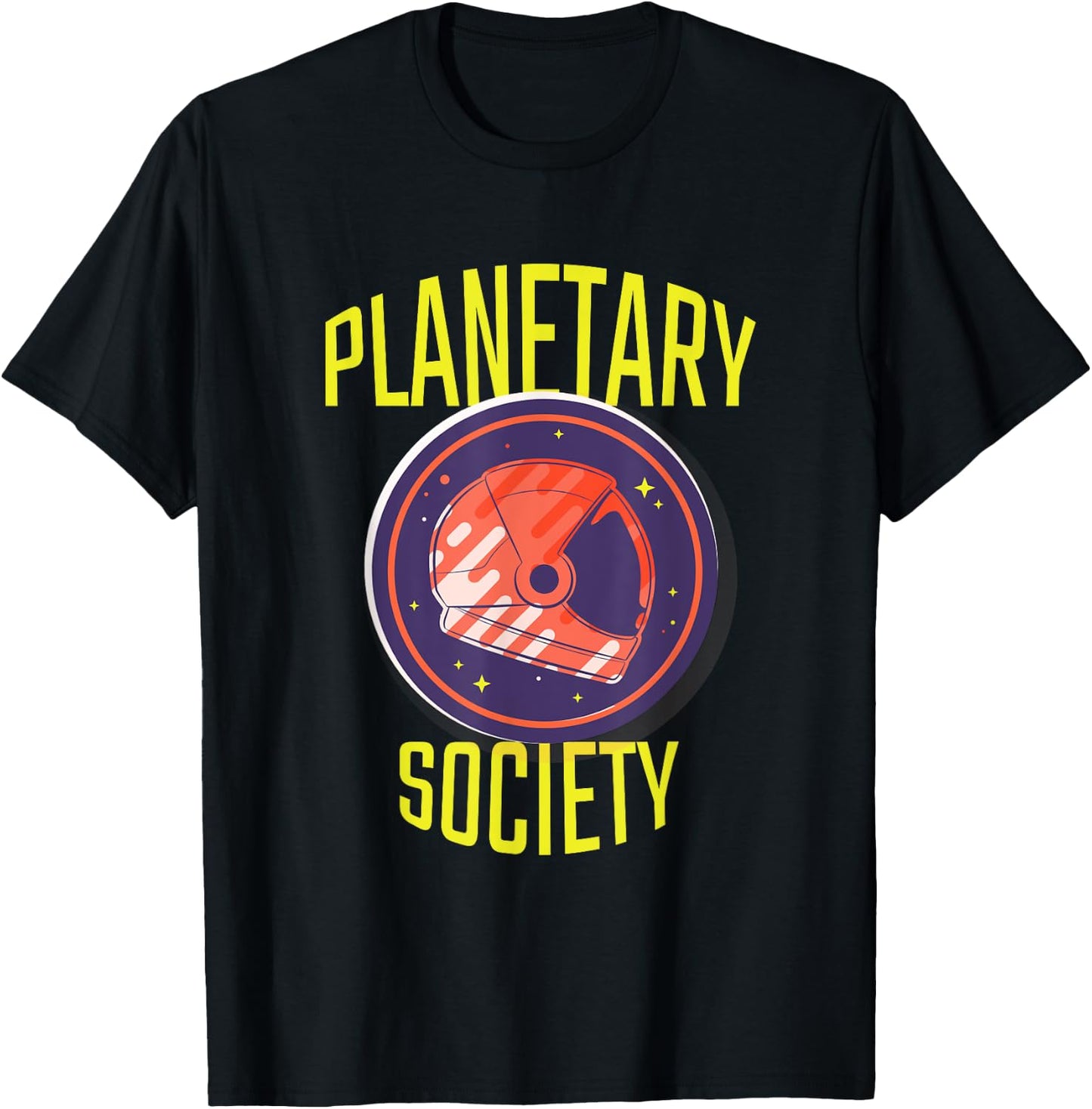 Planetary Society: Astronaut Galaxy Universe Space Lover T-Shirt - T-Shirt | Black