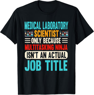 Medical Laboratory Scientist Clinical Tech MLS Retro Vintage T-Shirt - T-Shirt | Black