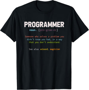 Computer Geek Nerd Gift Funny Programmer T-Shirt - T-Shirt | Black