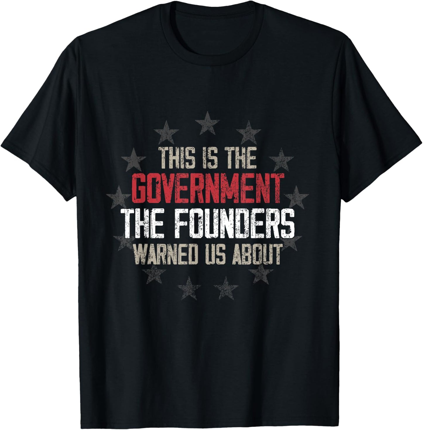 This is the government our founders warned us about T-Shirt - T-Shirt | Black