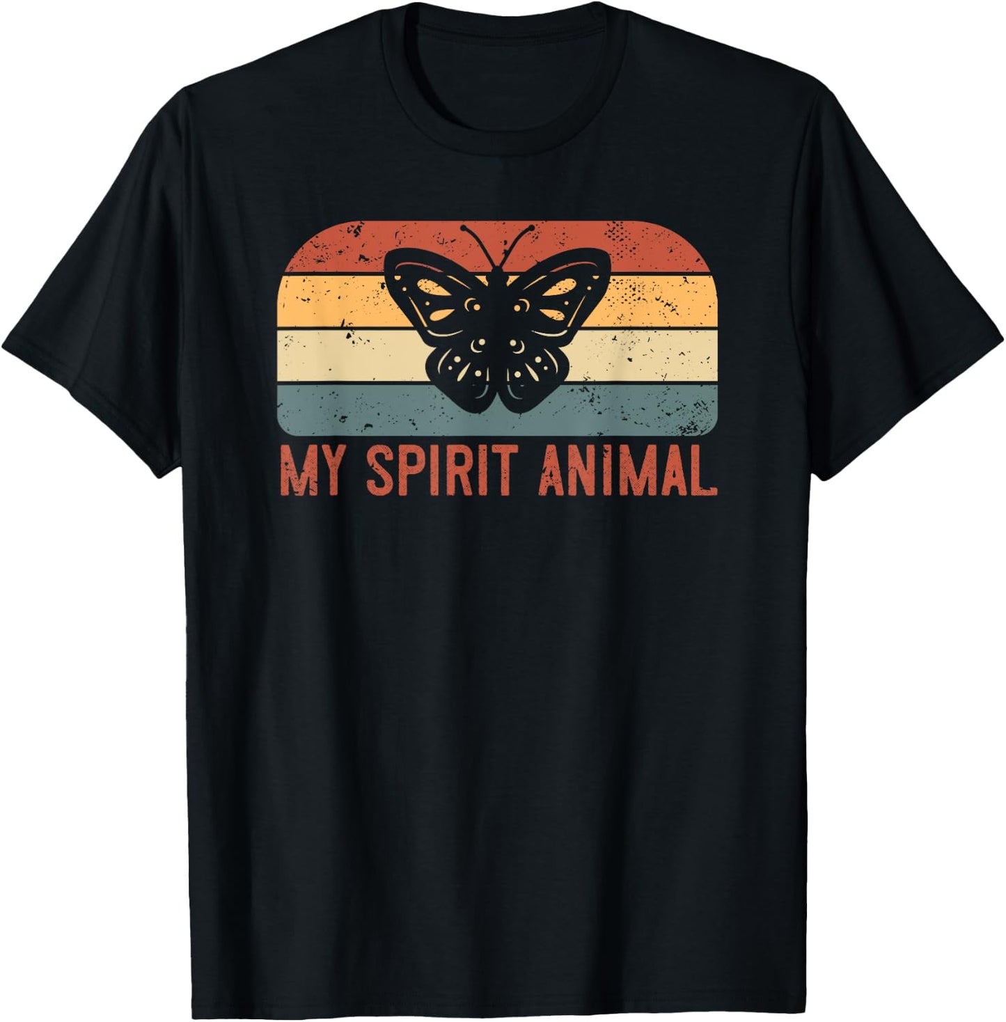 My Spirit Animal Is A Butterfly T-Shirt - T-Shirt | Black