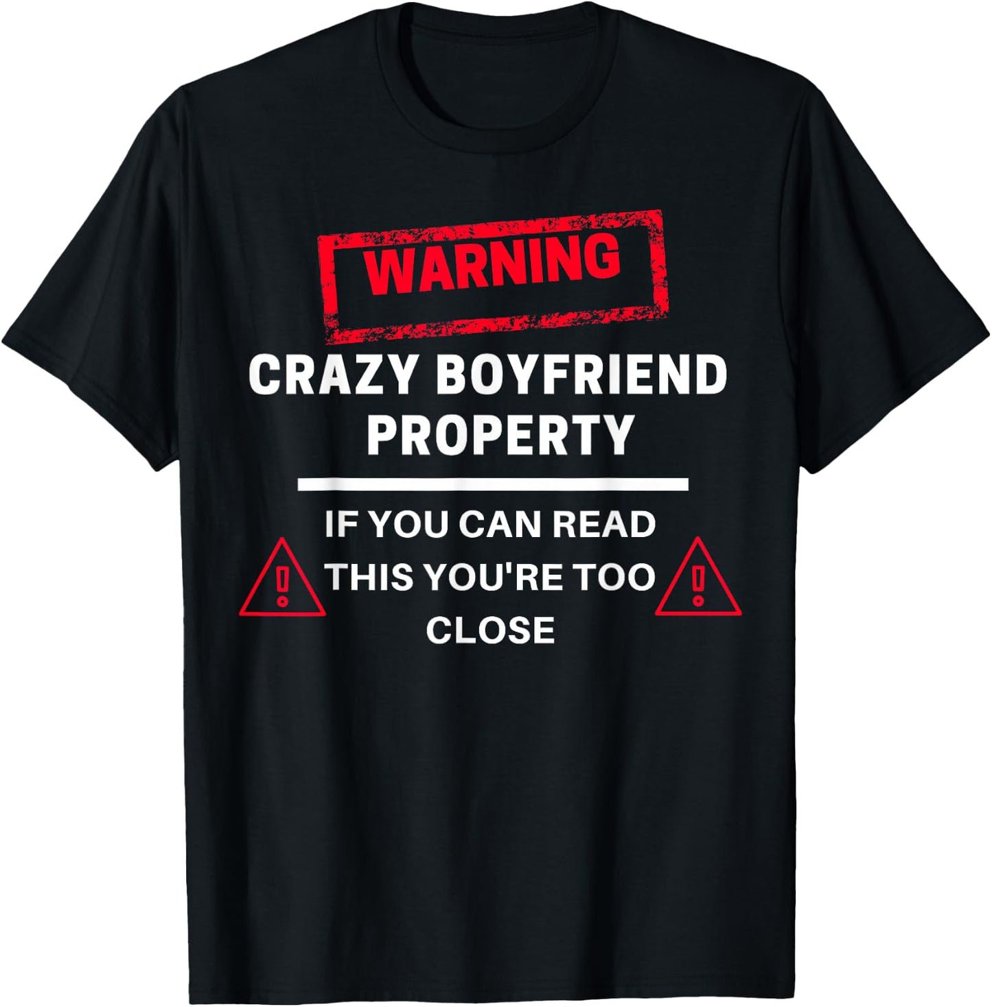 Sorry i'm Taken from a Crazy Friend Girlfriend T-Shirt - T-Shirt | Black
