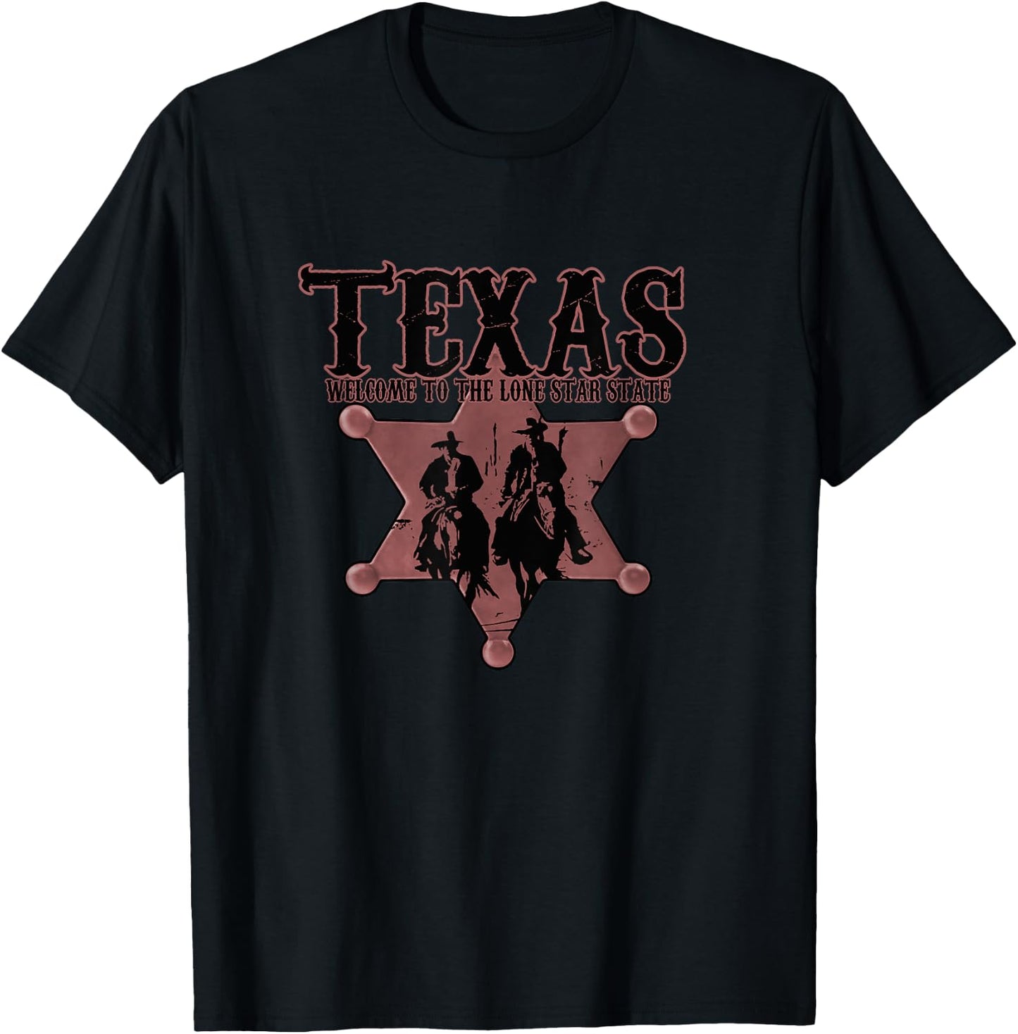 Welcome to the Lone Star State Texas Sheriff T-Shirt - T-Shirt | Black
