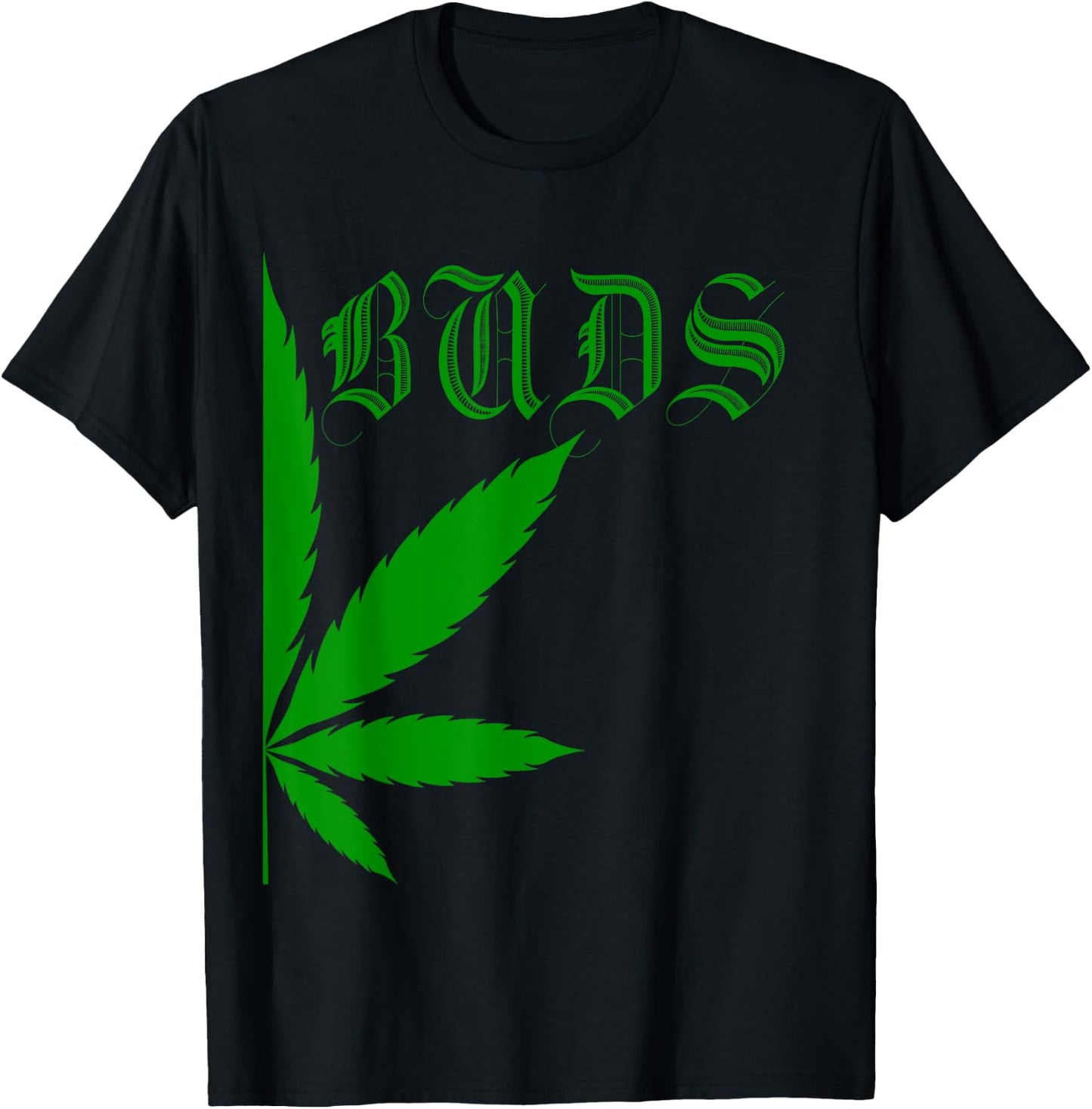 Matching Best Buds Couples Gift BFF Marijuana Leaf Weed T-Shirt - T-Shirt | Black