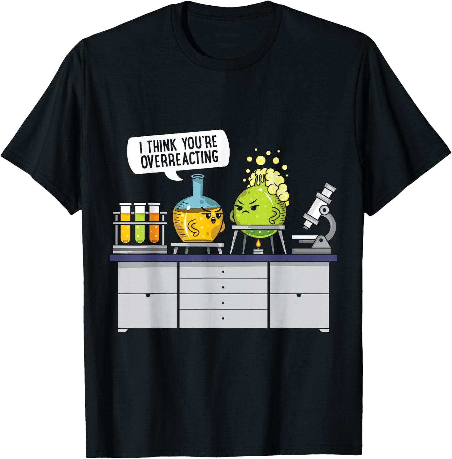 Chemistry Science Chemist Student Test Tube Funny T-Shirt - T-Shirt | Black