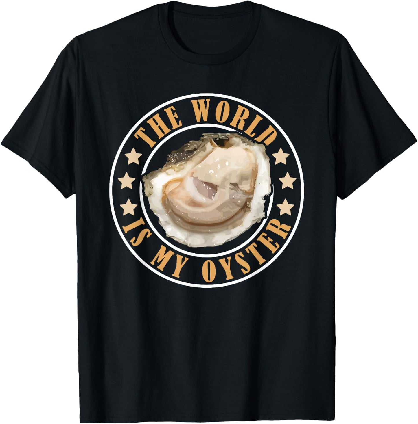 The World is My Oyster T-Shirt - T-Shirt | Black