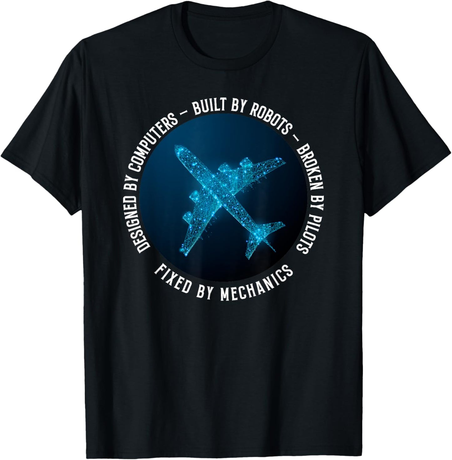 Aircraft Mechanic Theme - Maintenance Engineer Technician T-Shirt - T-Shirt | Black