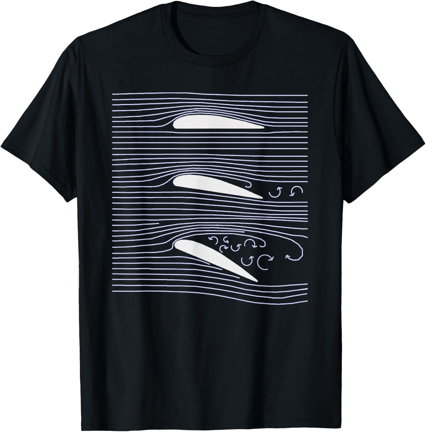 R/C Airfoil Aiplane wing Stall Diagram Shirt T-Shirt - T-Shirt | Black