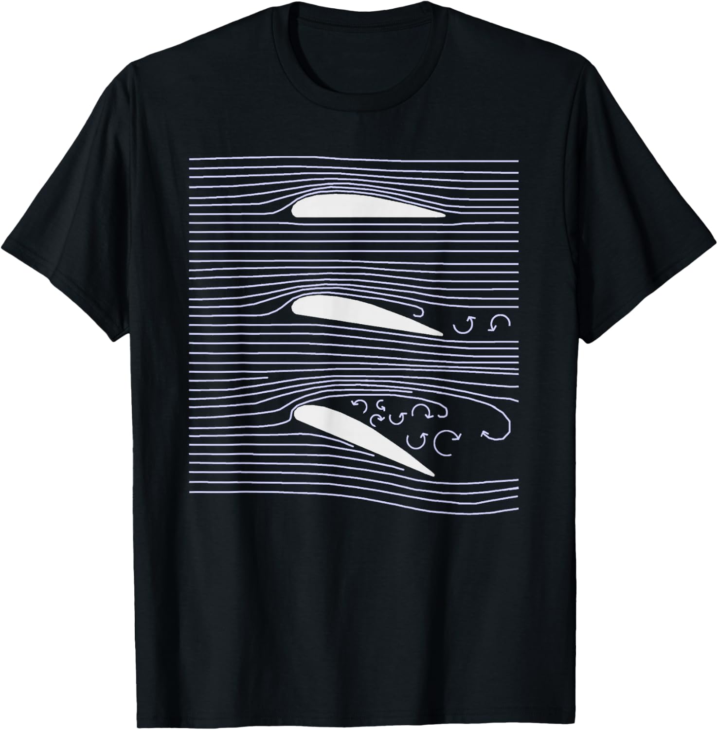 R/C Airfoil Aiplane wing Stall Diagram Shirt T-Shirt - T-Shirt | Black