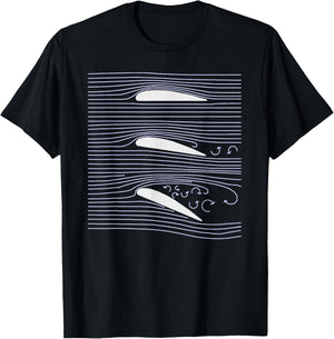 R/C Airfoil Aiplane wing Stall Diagram Shirt T-Shirt - T-Shirt | Black