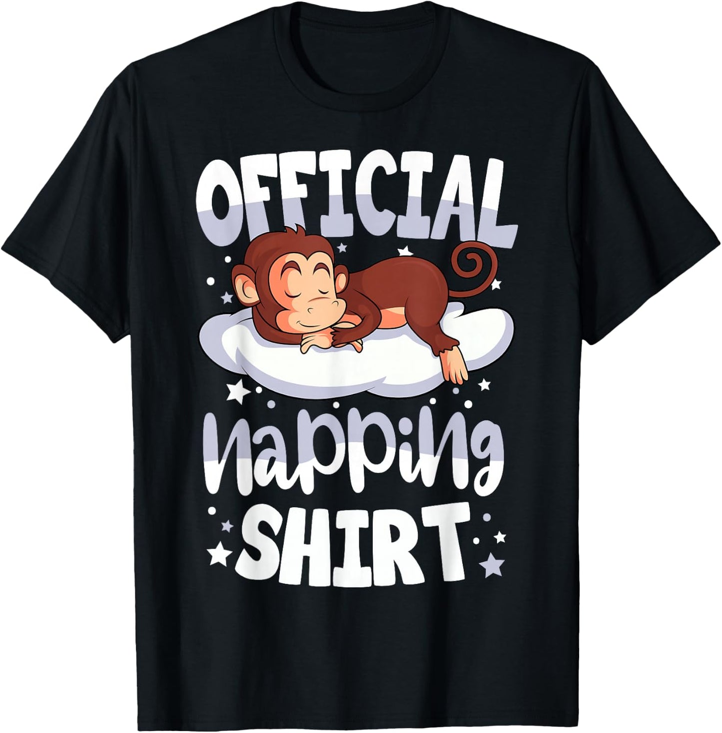 Sleeping Monkey Official Napping T-Shirt - T-Shirt | Black