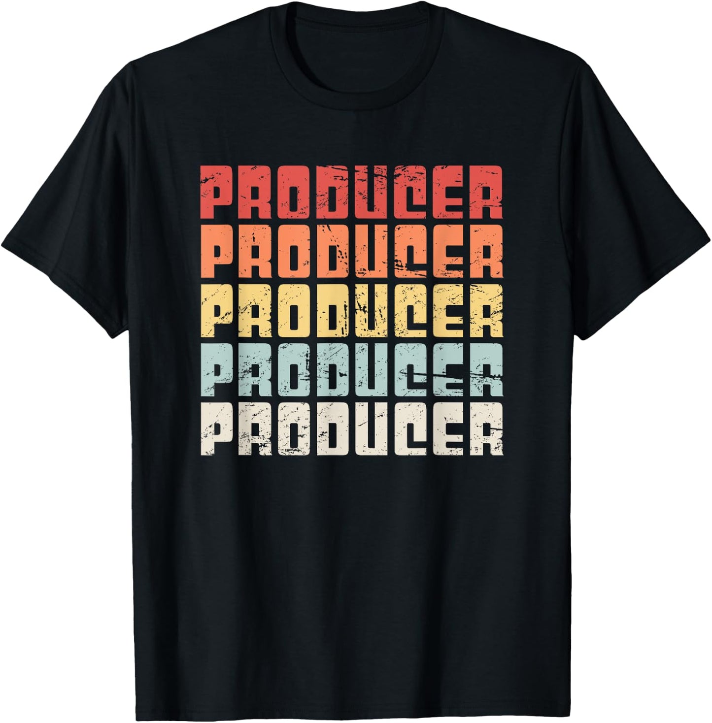 Vintage Style Music PRODUCER T-Shirt - T-Shirt | Black