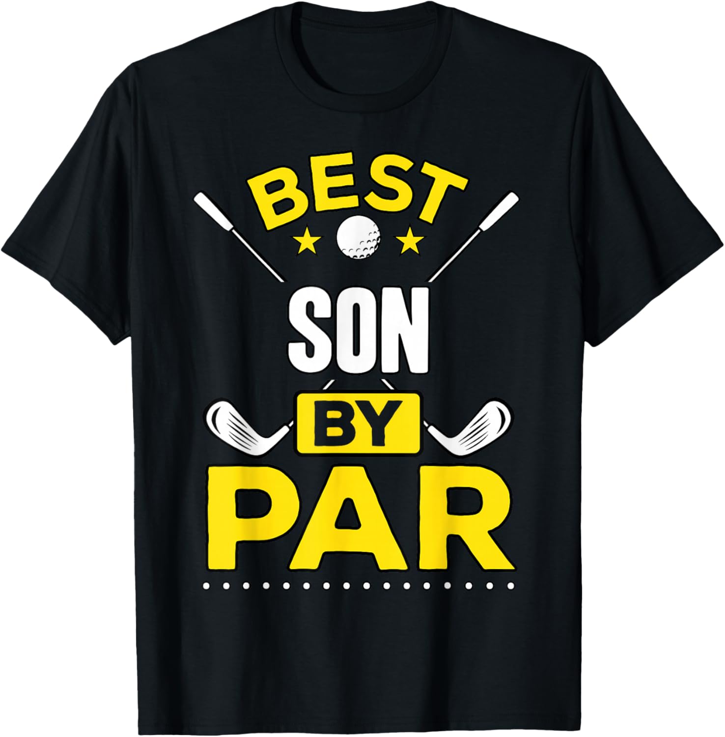 Best Son By Par Golf Son Gift T-Shirt - T-Shirt | Black