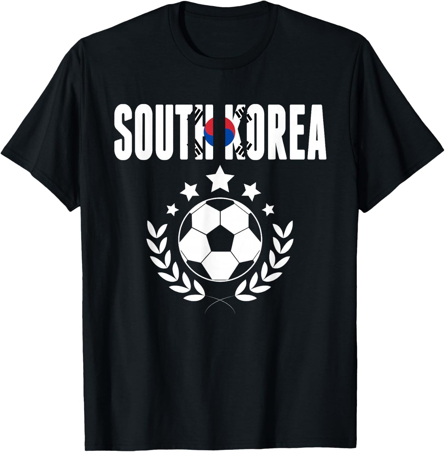 South Korea Soccer Fans Jersey - Korean Flag Football Lovers T-Shirt - T-Shirt | Black