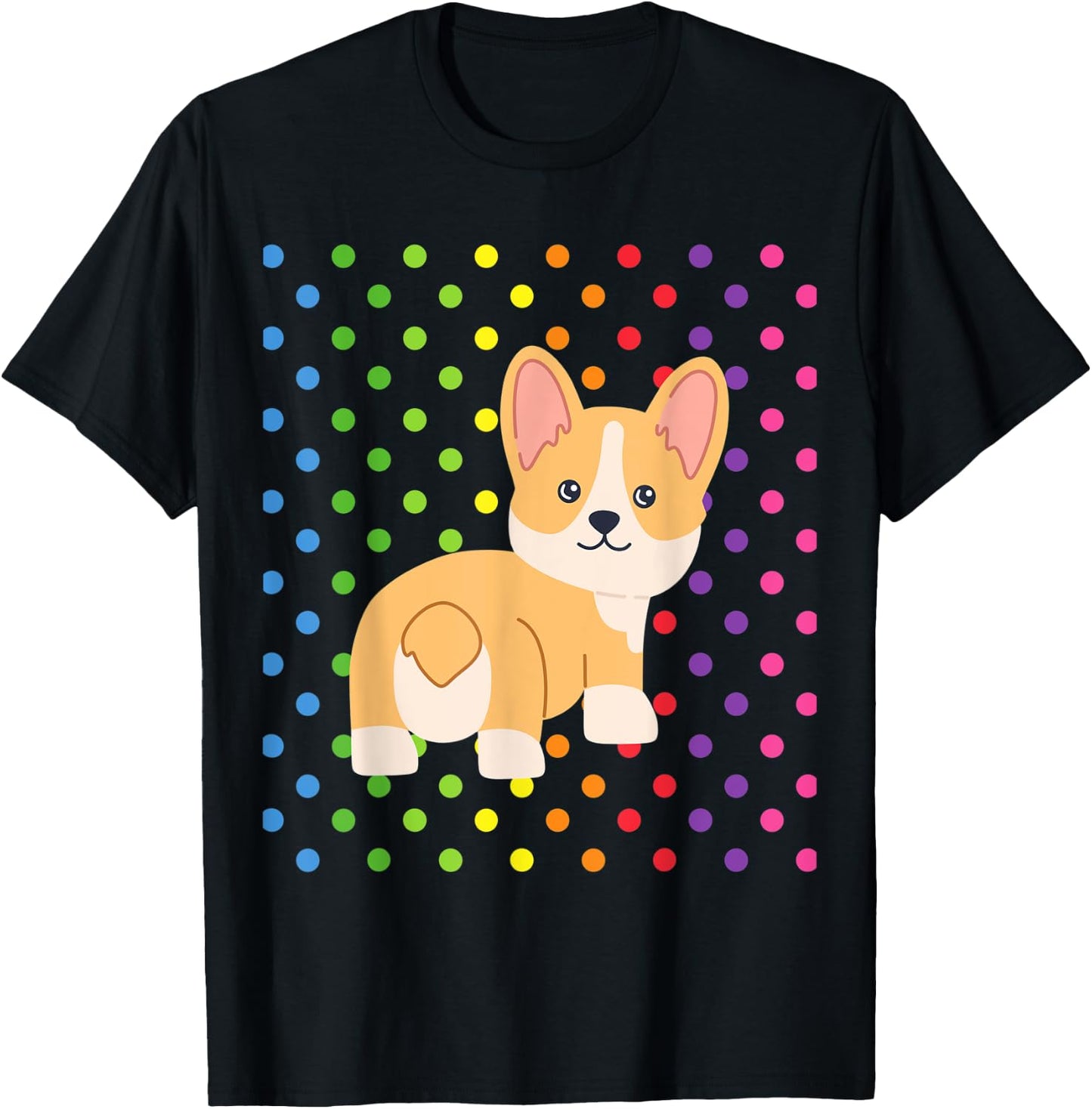 CUTE CORGI Gifts Kawaii Corgi Chibi Corgi Stuff For Girls T-Shirt - T-Shirt | Black