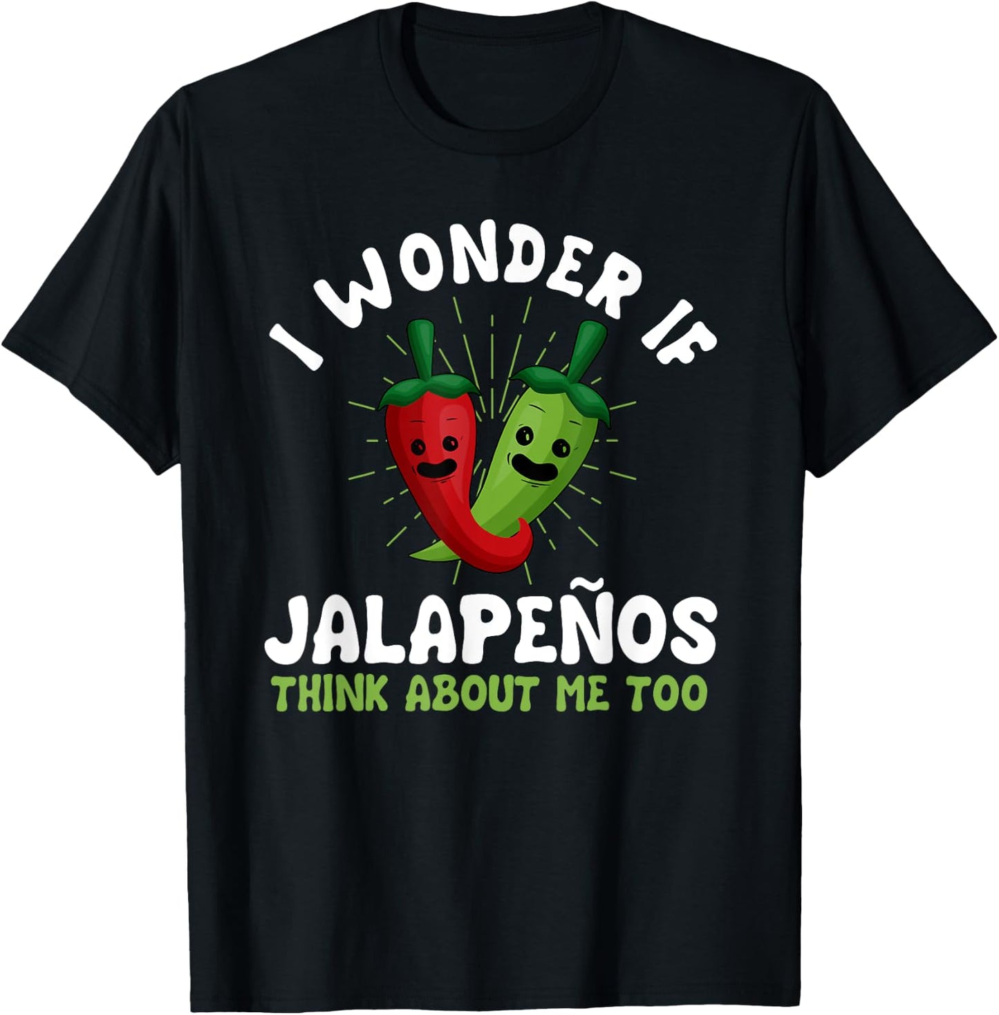 Funny Jalapeno Design Chili Pepper T-Shirt - T-Shirt | Black