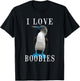 I Love Boobies | Blue-Footed Boobie Bird Funny T-Shirt - T-Shirt | Black