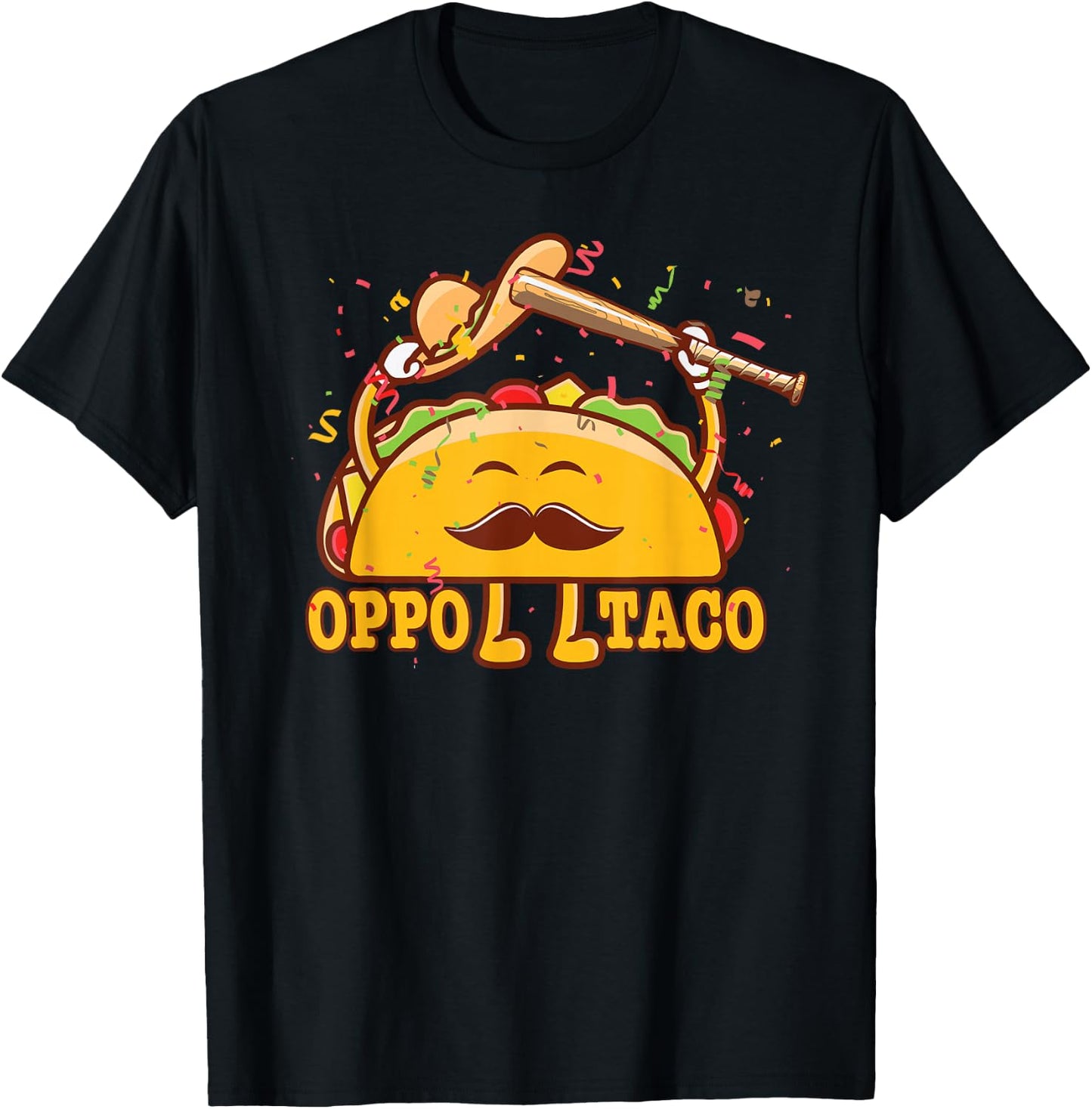 Oppo Taco Mexican Baseball Softball Home Run Dinger T-Shirt - T-Shirt | Black