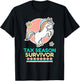 Cute Unicorn Tax Season Survivor T-Shirt - T-Shirt | Black