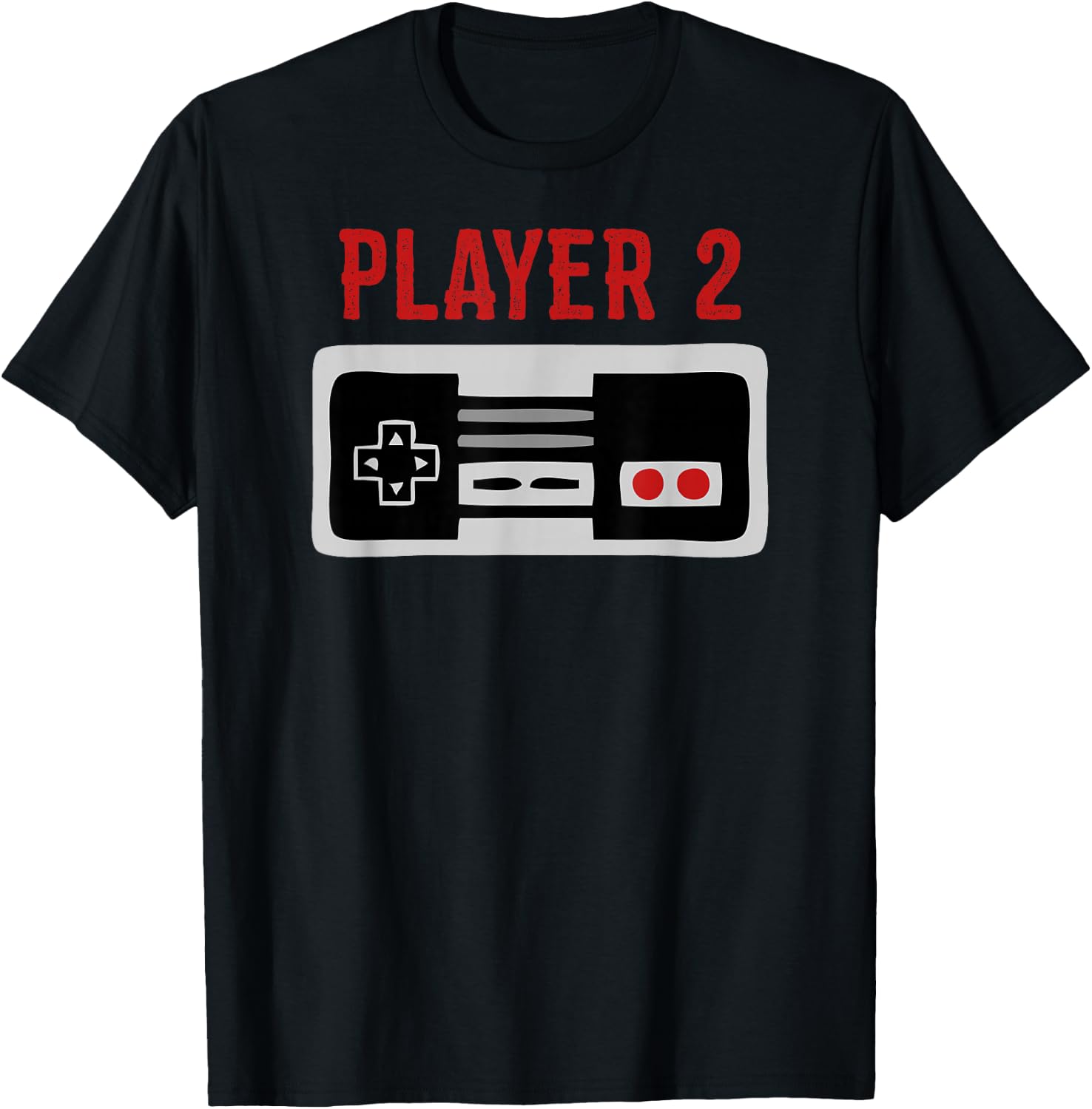 Matching Family Shirt Player 2 Video Game Shirt T-Shirt - T-Shirt | Black
