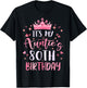 It's My Auntie's 80th Birthday Pink Happy 80 Years Old T-Shirt - T-Shirt | Black