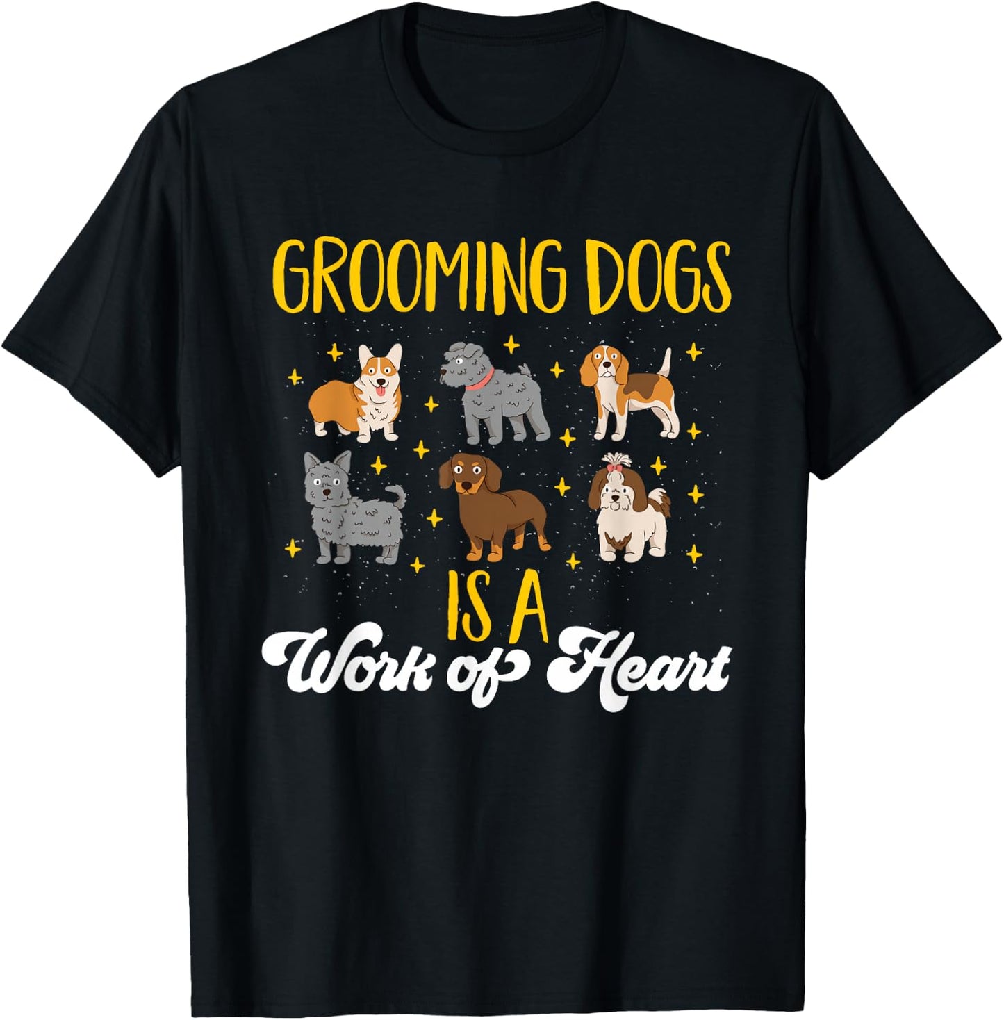Dog Grooming Dogs Salon Dog Groomer T-Shirt - T-Shirt | Black