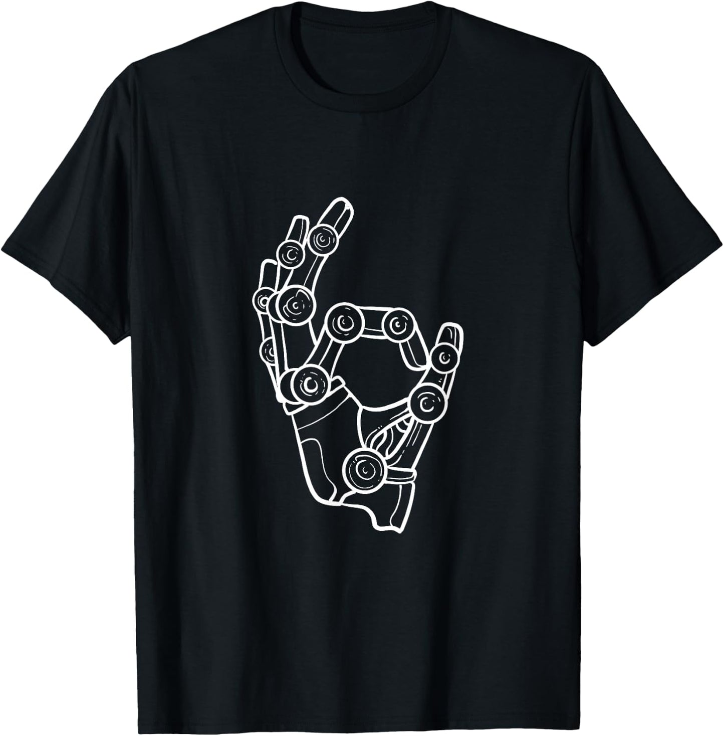 Robot Hand Robotics Engineer T-Shirt - T-Shirt | Black