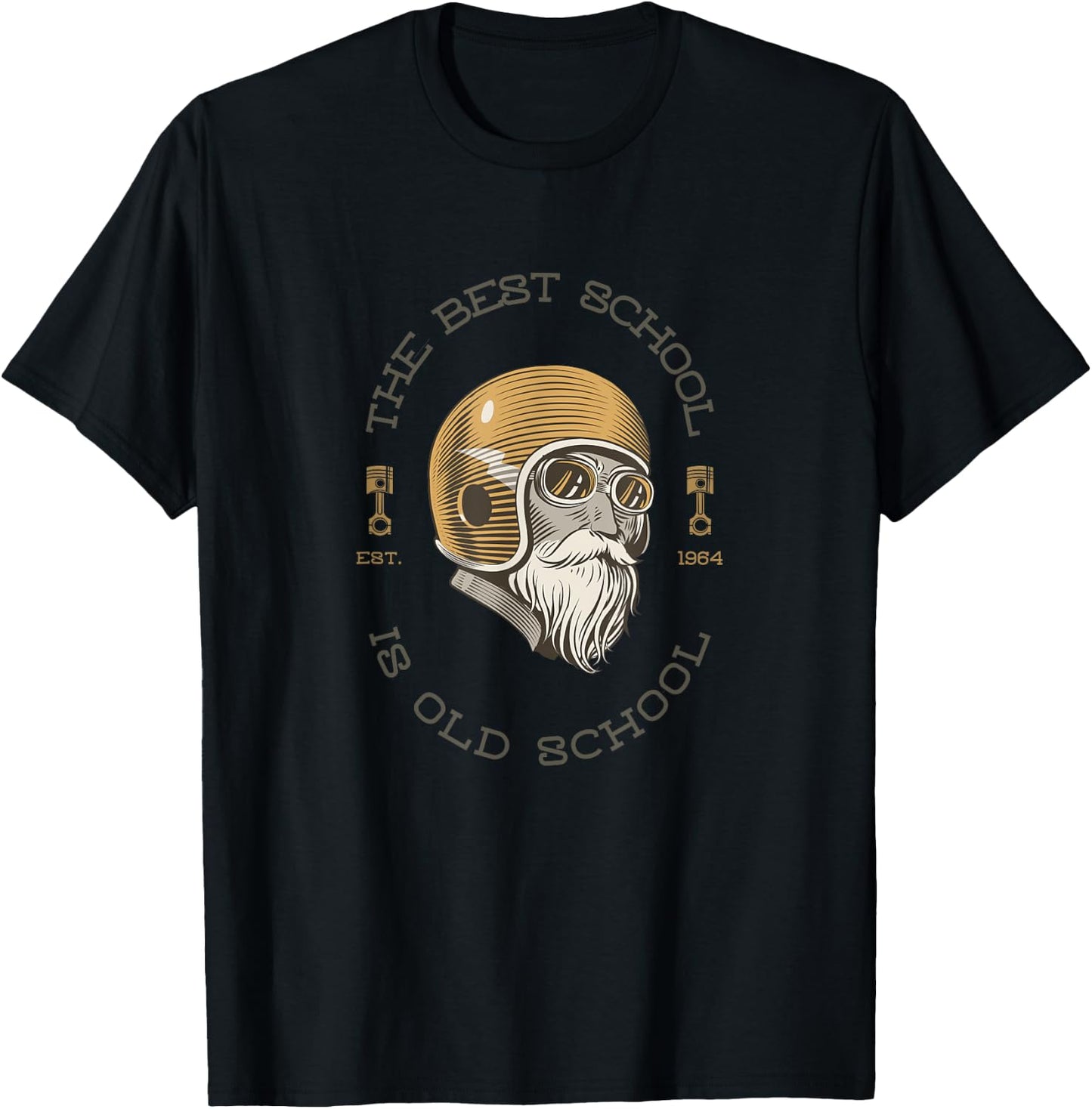 Old School Biker T-Shirt - T-Shirt | Black