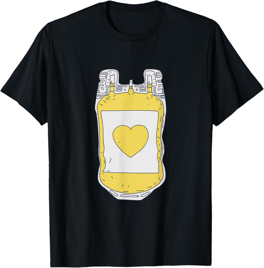 Plasma Donor - Yellow Heart - Plasma Chemist T-Shirt - T-Shirt | Black