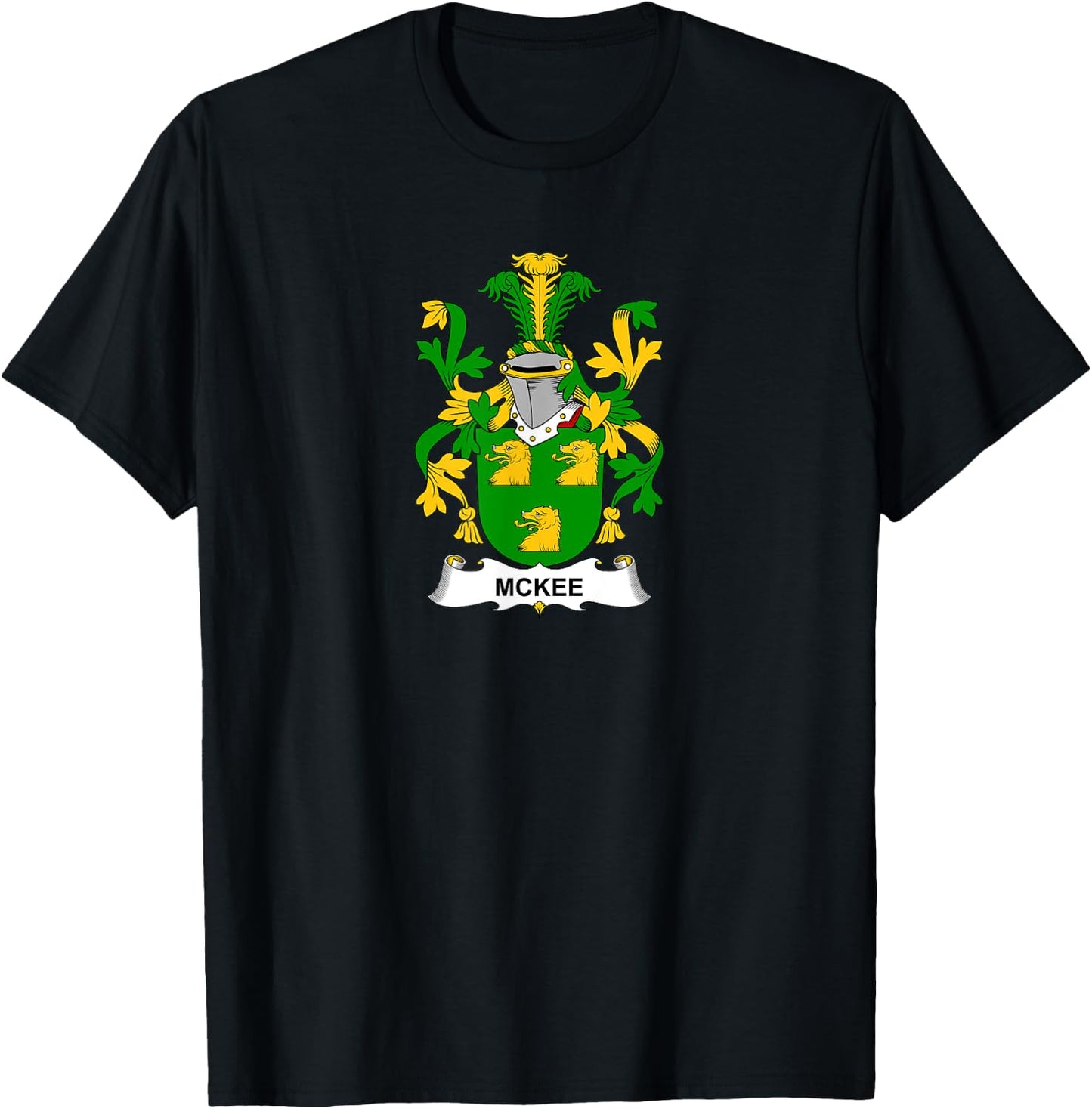 McKee Coat of Arms - Family Crest Shirt T-Shirt - T-Shirt | Black