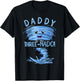 Daddy of the Three-Nado | Party 3nd Birthday | Tornado Dad T-Shirt - T-Shirt | Black