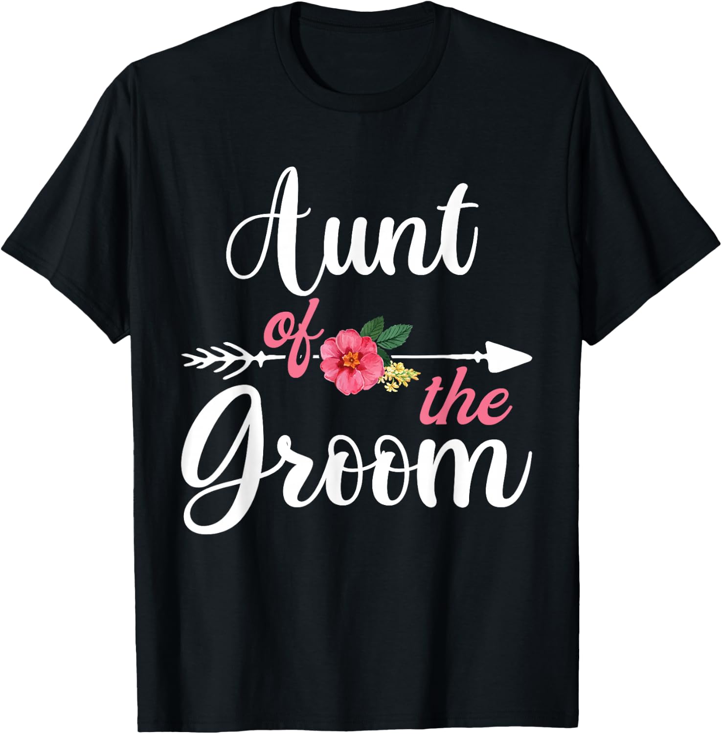 Aunt Of The Groom Shirts , Bachelor Party Aunty T-Shirt - T-Shirt | Black