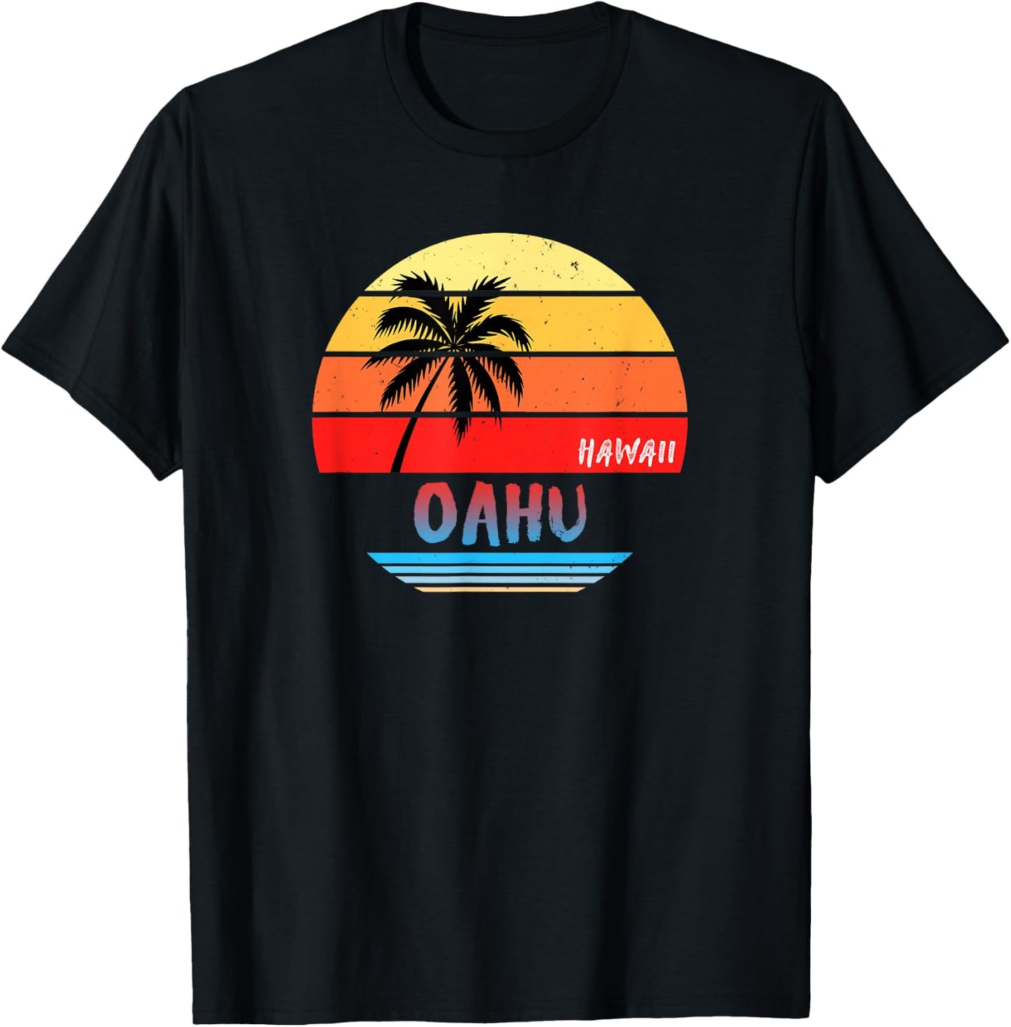 Oahu Shirt | Oahu Hawaii T-Shirt - T-Shirt | Black