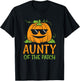 Pumpkin Aunty Of Patch Halloween Family Aunt Auntie Women T-Shirt - T-Shirt | Black